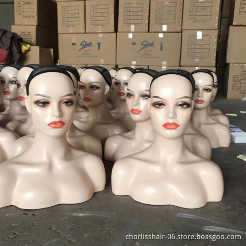 Factory Directly Professional Mannequin Head Stand With Shoulder Without Shoulder for Wig Hat Show Hairdressing Training Heads